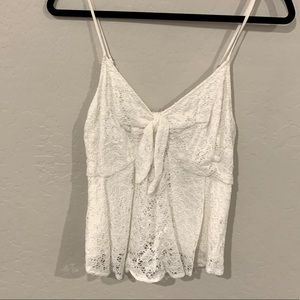 Willow & Root White Lace Top